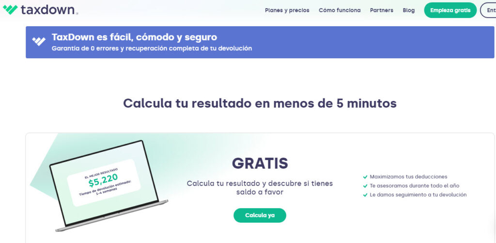 Taxdown gratis