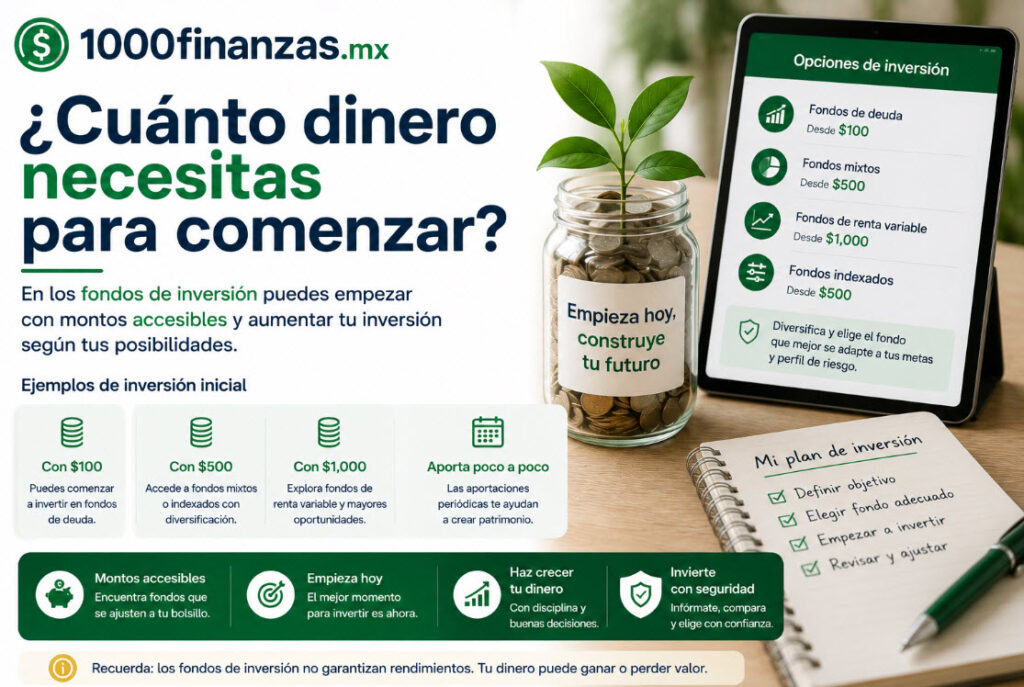 ¿Cuánto dinero necesitas para comenzar?